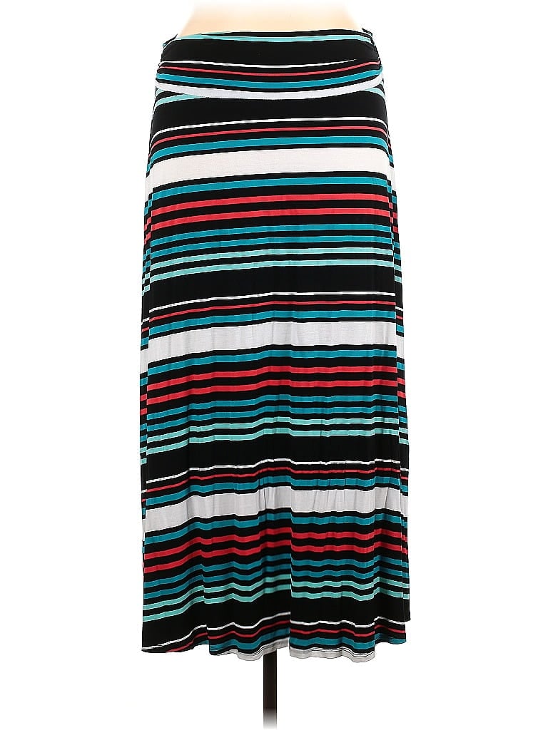 Merona Stripes Black Casual Skirt Size XL - photo 1