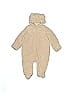 Baby Gap Jacquard Marled Solid Tweed Ivory Long Sleeve Onesie Size 6-12 mo - photo 1
