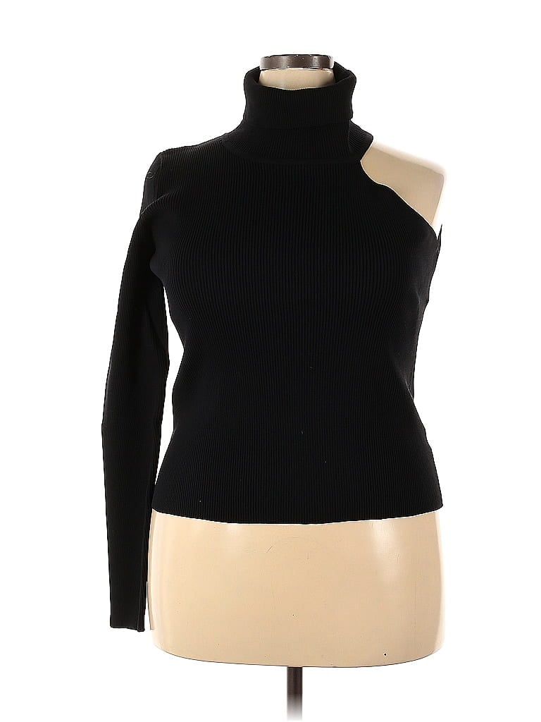 White Birch Black Turtleneck Sweater Size 2X - 3X (Plus) - photo 1