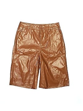 MOTF Faux Leather Shorts (view 1)