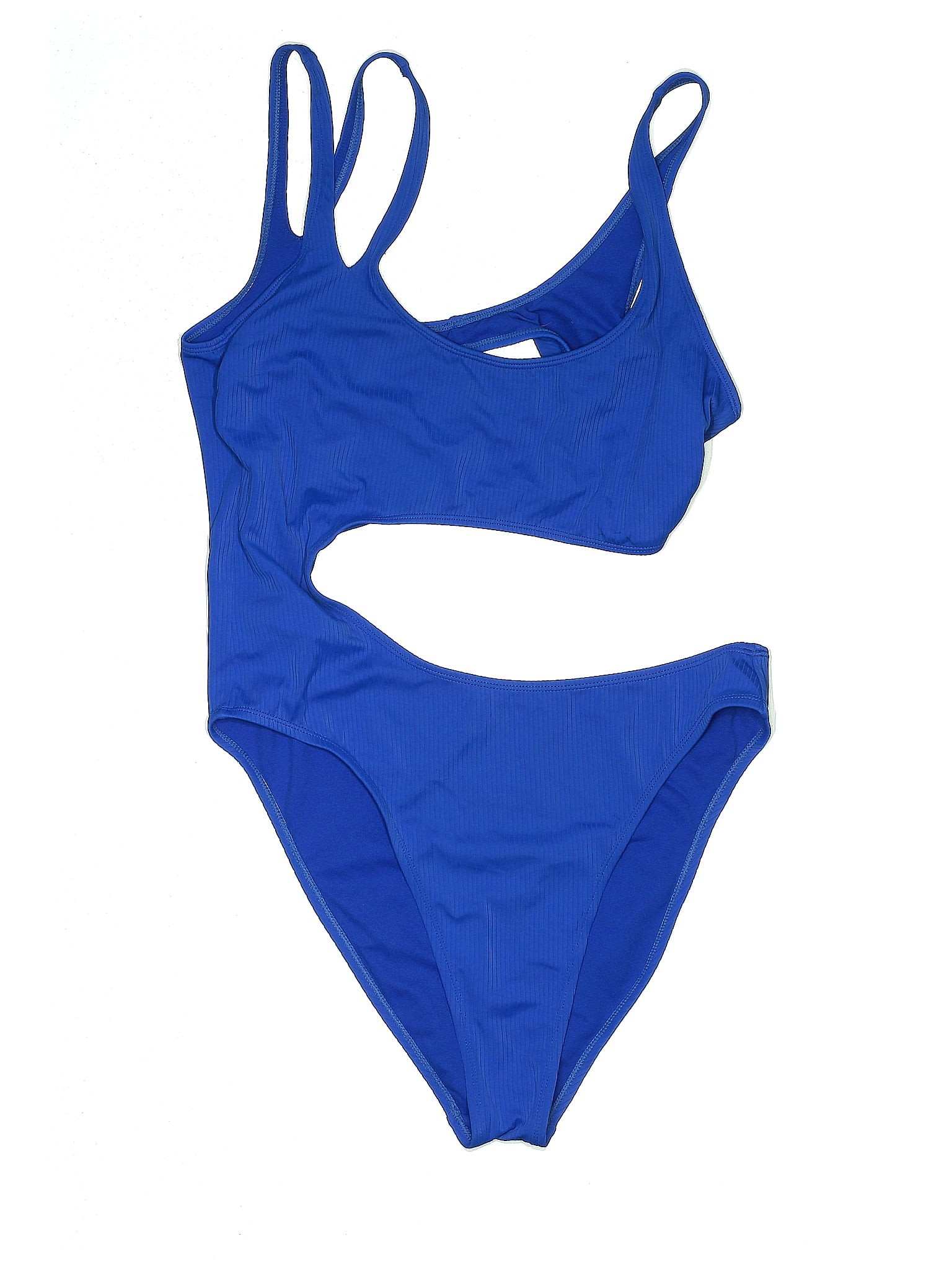 Xhilaration Solid Tortoise Grid Hearts Stars Graphic Blue One Piece