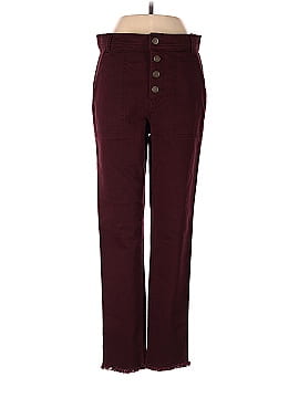Ann Taylor LOFT Button Front High Rise Skinny Ankle Pants (view 1)