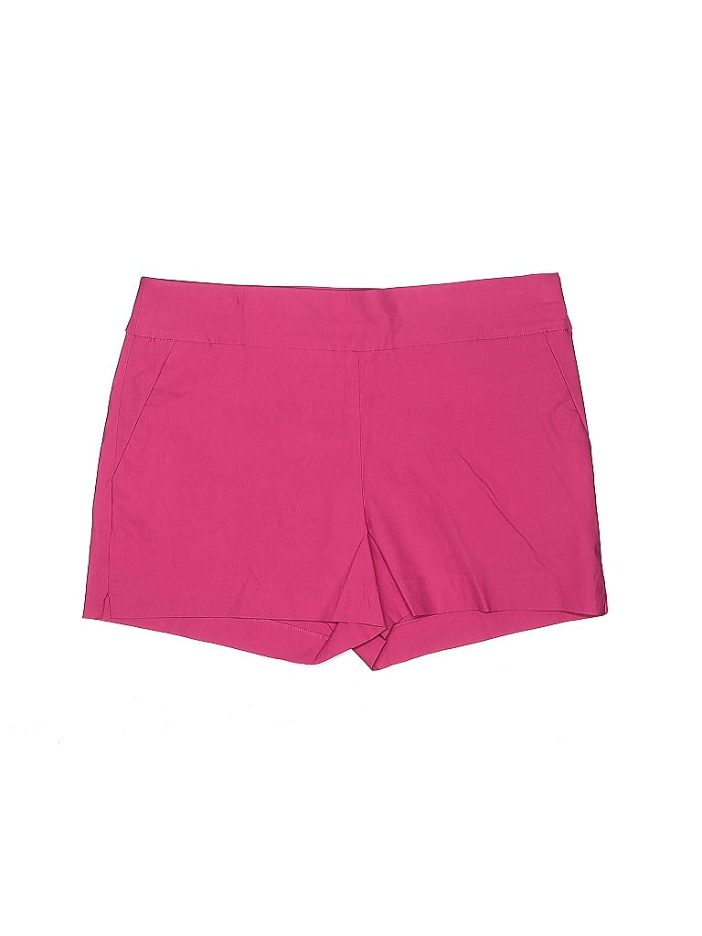 New York & Company Solid Hearts Pink Shorts Size L - photo 1