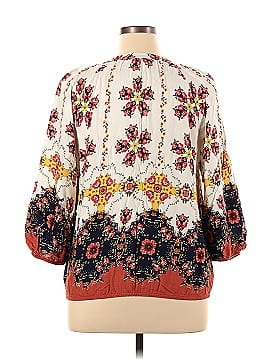 Fig and Flower Long Sleeve Blouse (view 2)