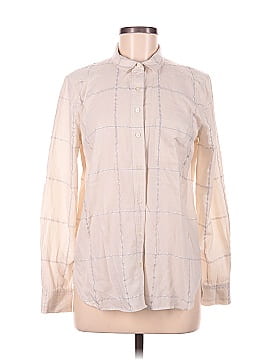 Ann Taylor LOFT Shimmer Plaid Softened Shirt (view 1)