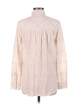 Ann Taylor LOFT Shimmer Plaid Softened Shirt (view 2)