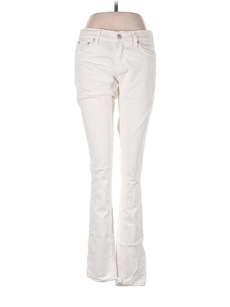 Pre-owned Red Engine Jeans In White