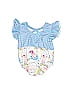 Assorted Brands Print Blue Short Sleeve Onesie Size 6-9 mo - photo 2