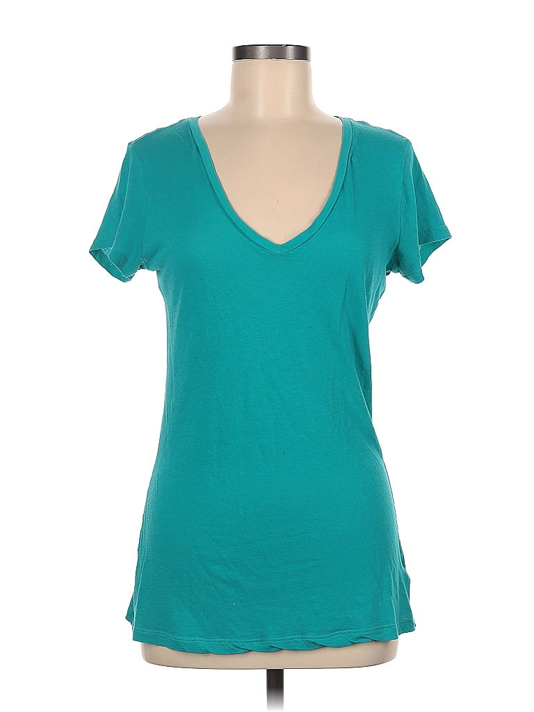 Express 100% Cotton Teal Short Sleeve T-Shirt Size M - photo 1