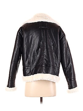 PrettyLittleThing Faux Leather Jacket (view 2)