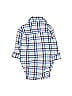 Just One You 100% Cotton Checkered-gingham Grid Plaid Blue Long Sleeve Onesie Size 3 mo - photo 2