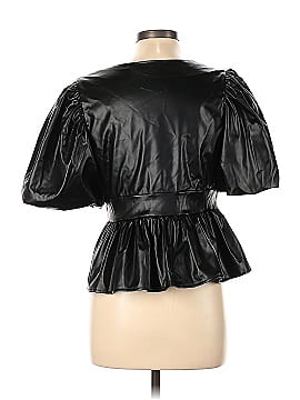English Factory Faux Leather Top (view 2)