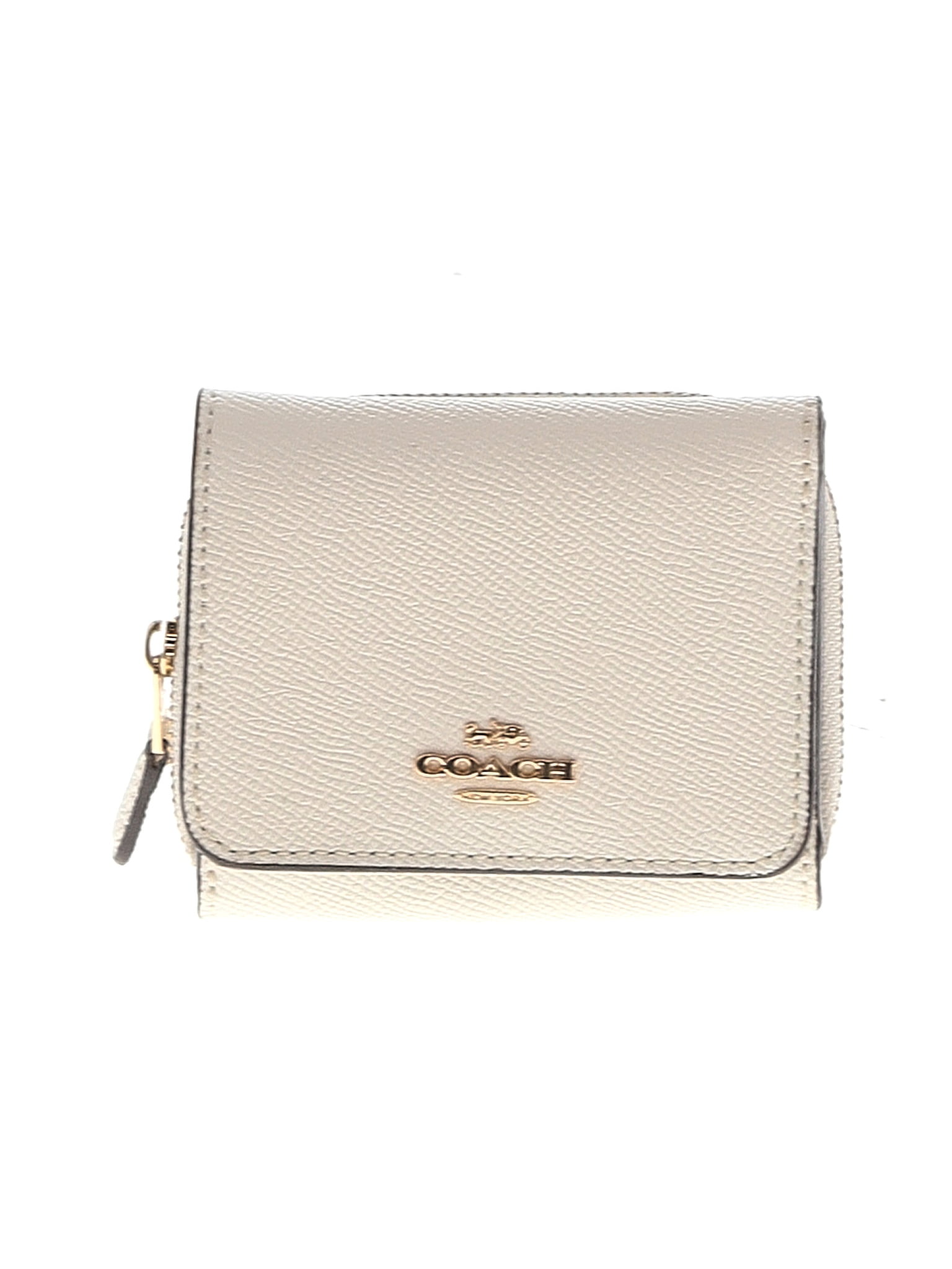 Coach 100% Leather Ivory Leather Wallet One Size - 72% off | ThredUp