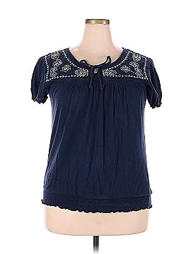 Faded Glory Short Sleeve Blouse (view 1)