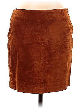 DKNY Leather Skirt (view 1)