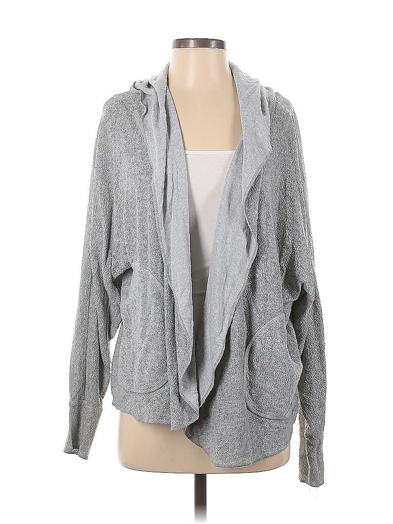 Pre-owned Silence And Noise Cardigan Sweater In Gray