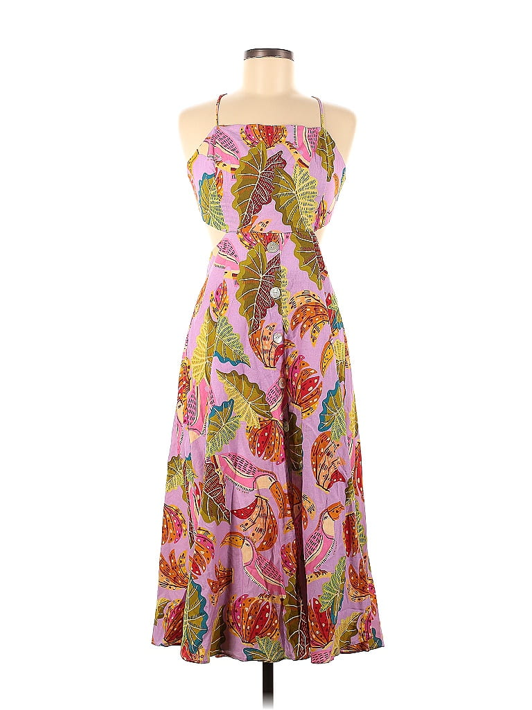 FARM Rio Floral Motif Paisley Baroque Print Floral Batik Tropical Pink ...