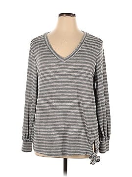 French Grey Long Sleeve Top (view 1)