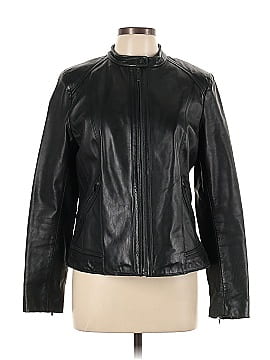Cole Haan Faux Leather Jacket (view 1)