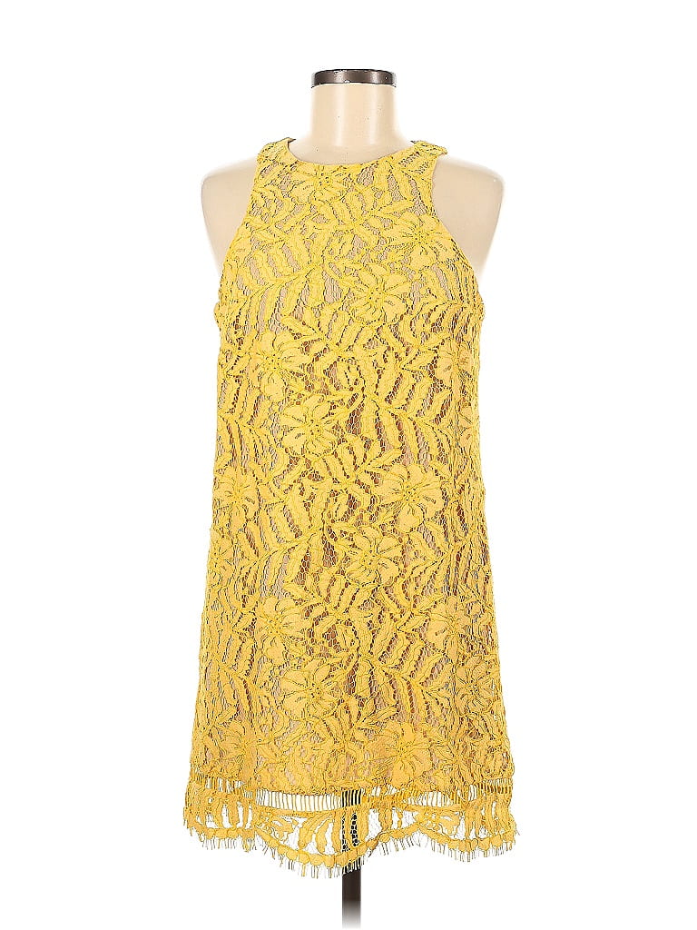 Lovers + Friends Yellow Casual Dress Size M - photo 1