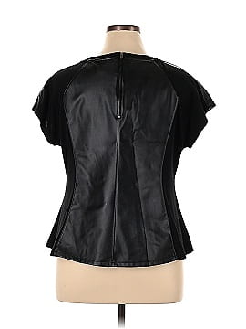 Worthington Faux Leather Top (view 2)