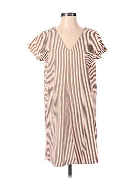 Madewell Button-Back Easy Dress in Stripe (view 1)