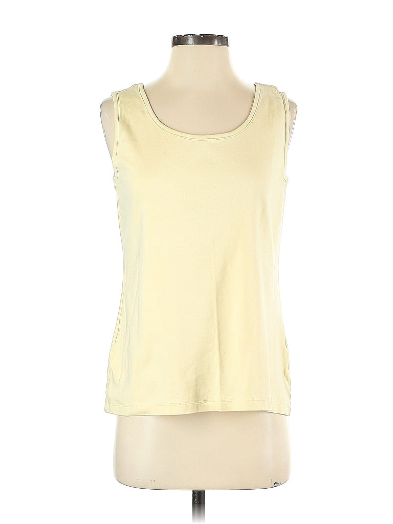 Lands' End 100 Cotton Yellow Tank Top Size S 68 off ThredUp