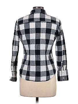 Norma Kamali for Walmart Long Sleeve Button-Down Shirt (view 2)