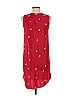 Amanda Uprichard 100% Silk Stars Red Casual Dress Size M - photo 2