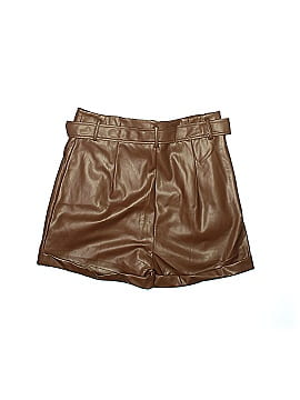 Lulus Faux Leather Shorts (view 2)