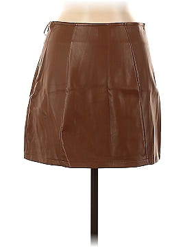 Luna Faux Leather Skirt (view 2)