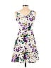 Tom's Ware Floral Motif Floral Purple Casual Dress Size S - photo 2