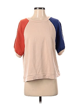 Madewell Short-Sleeve Sweatshirt in Colorblock (view 1)