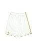 Adidas 100% Polyester Stripes White Athletic Shorts Size M (Youth) - photo 2