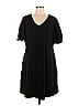 Unbranded Solid Black Casual Dress Size XL - photo 1
