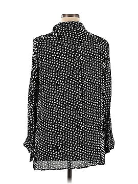 Selection by Ulla Popken Long Sleeve Button-Down Shirt (view 2)