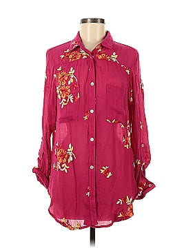 Fig and Flower Long Sleeve Blouse (view 1)