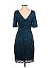 Jessica Howard Jacquard Damask Brocade Blue Casual Dress Size 6 - photo 2