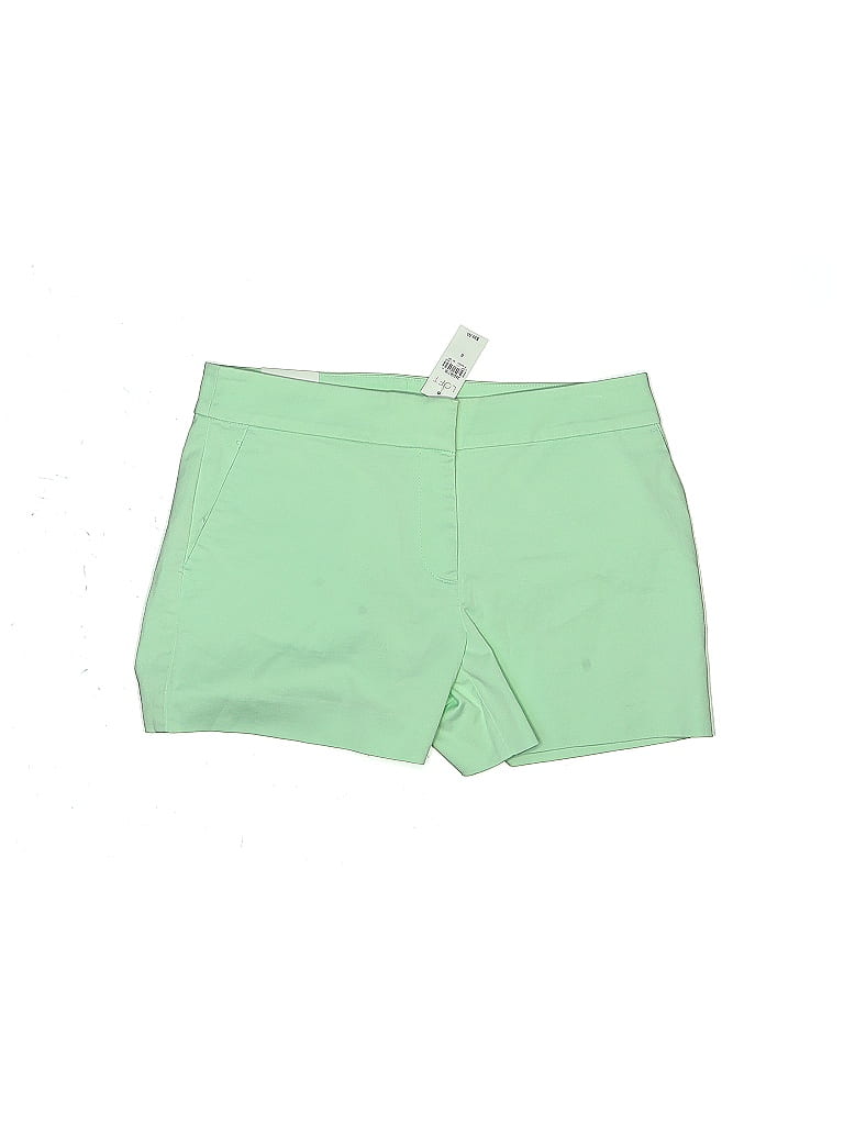 Ann Taylor LOFT Solid Green Khaki Shorts Size 6 - photo 1