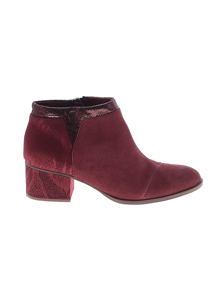 toms burgundy shoes