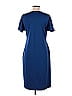 Unbranded Solid Blue Casual Dress Size M - photo 2