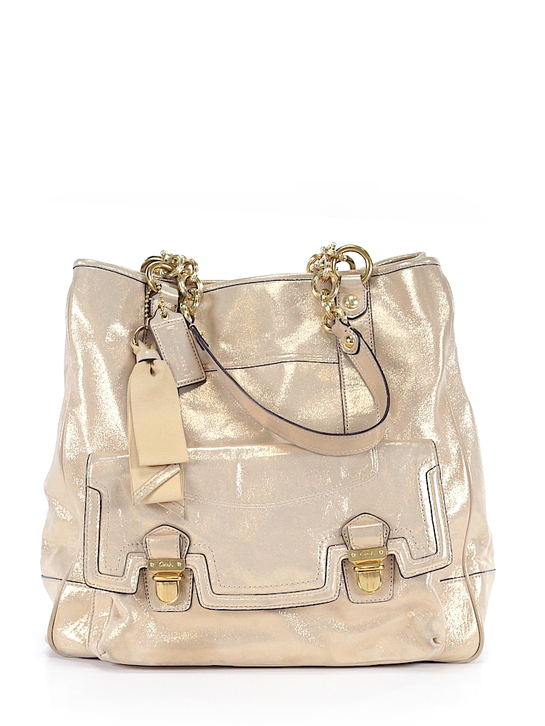 coach beige tote