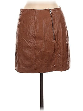 She + Sky Faux Leather Skirt (view 2)