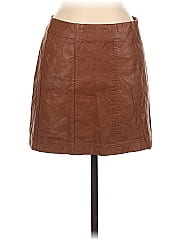 She + Sky Faux Leather Skirt
