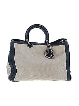 Christian Dior Canvas and Leather Large Diorissimo Shopper Tote (view 1)