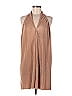 Assorted Brands Tan Sleeveless Blouse Size 6 - photo 1