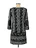 Maggy London Jacquard Marled Damask Tweed Graphic Zebra Print Gray Casual Dress Size 6 - photo 2