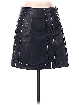Dee Elly Faux Leather Skirt (view 1)