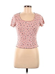 Pink Rose Short Sleeve T Shirt
