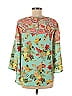 Fig and Flower 100% Polyester Green Long Sleeve Blouse Size M - photo 2